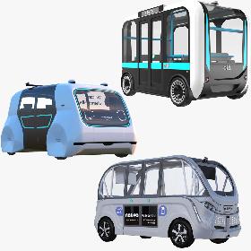 Electric Shuttle Buses Collection model